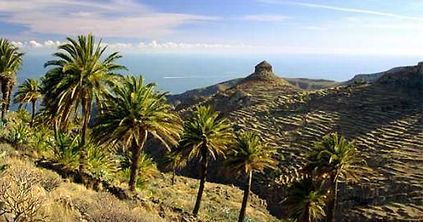 Utsikt över den vackra naturen på La Gomera